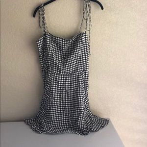 Reformation Checker Mini Dress